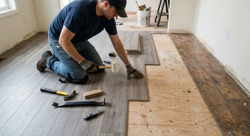 Laminate Floor Replacement in Dighton, MA