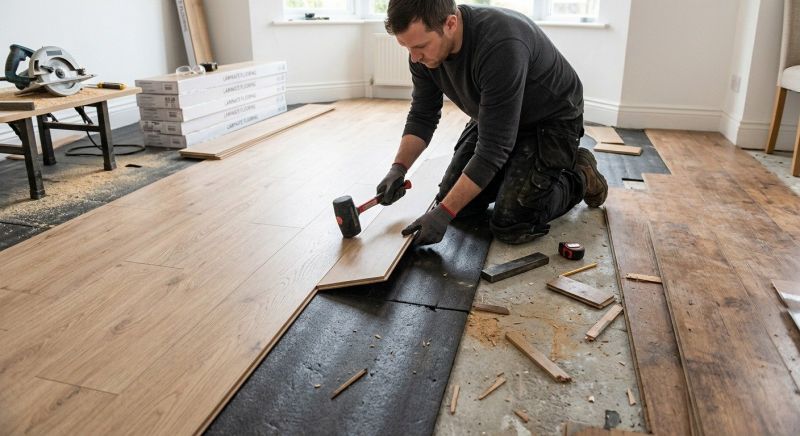 Laminate Floor Replacement in Lakeville, MA