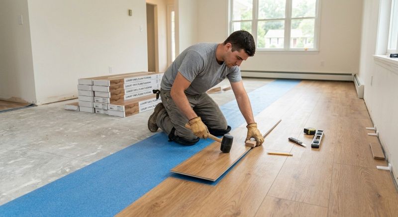 Luxury Vinyl Tile Installation in Hanson, MA