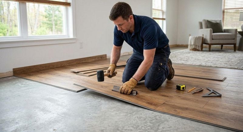 Luxury Vinyl Tile Installation in West Wareham, MA