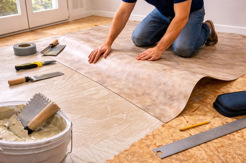 Sheet Flooring Installation in Westport, MA