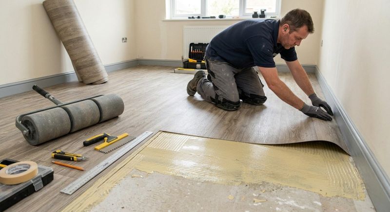 Sheet Linoleum Installation in Fairhaven, MA