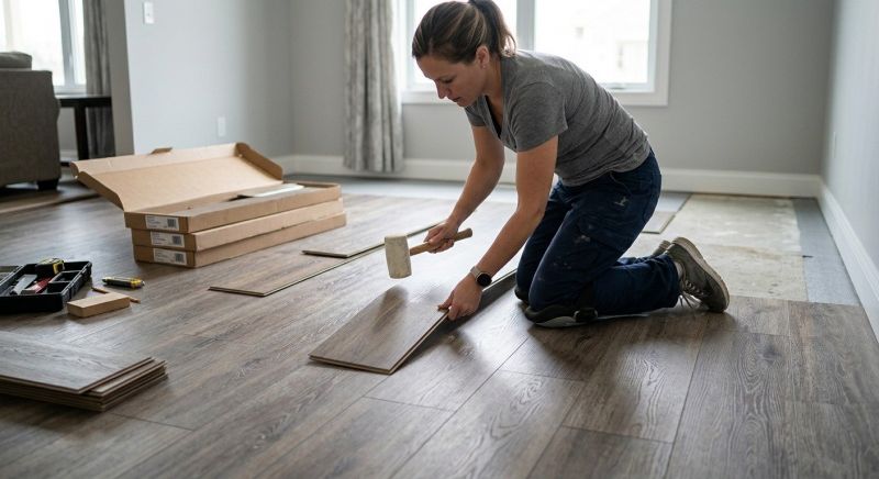 Vinyl Plank Floor Installation in Wareham, MA